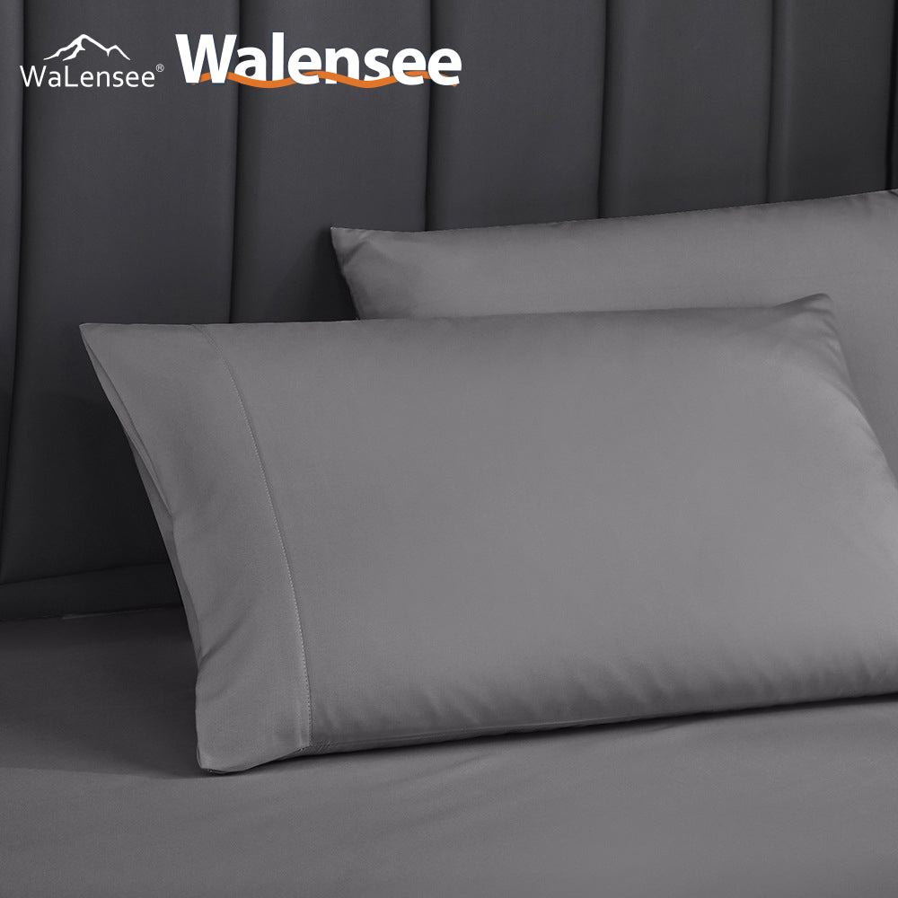 Walensee Bedding Queen Bed Sheets Set - 4 Piece Bedding - Brushed Microfiber  Easy Care (Queen, Grey)