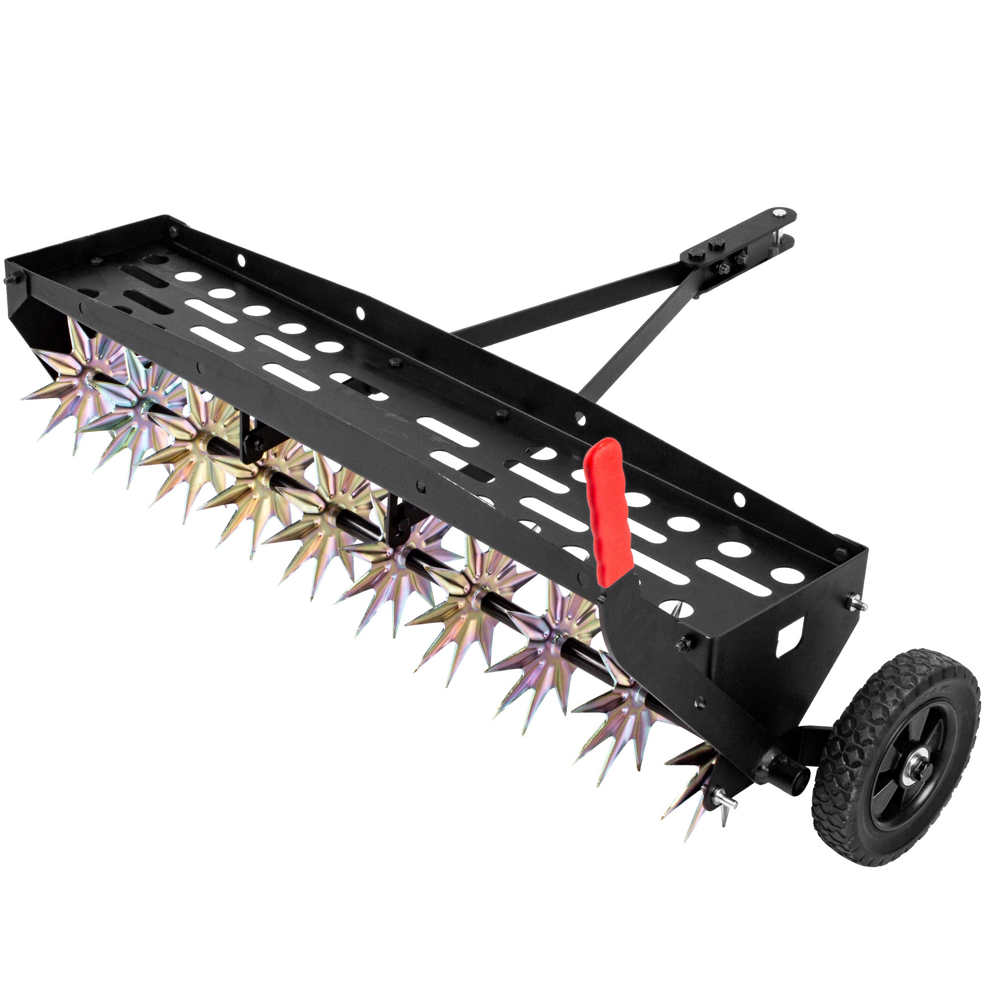 Suchtale 40-Inch Tow Behind Spike Aerator with Galvanized Steel Tines ...