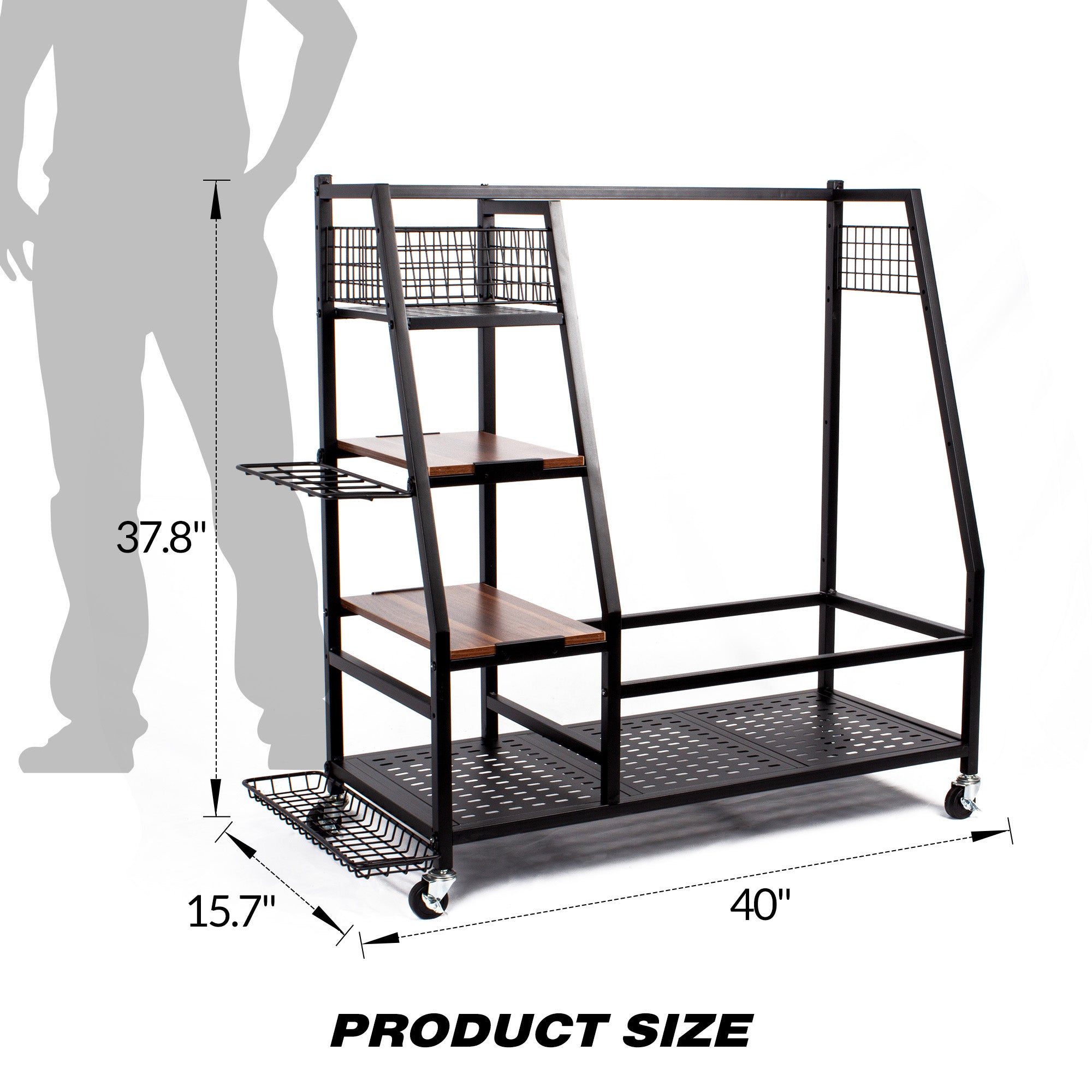 Sttoraboks Golf Bags Storage Garage Organizer, Golf Bag Rack Fits 2/3 Golf Bags and Golf Equipment Accessories