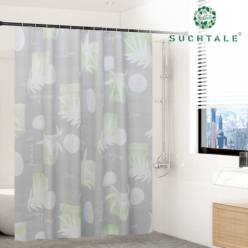 Suchtale Bath Curtains 84 inch Length, Ivory 2 Panels Set for Bedroom/Living Room, Rod Pocket Voile Fimly Sheer Drapes, Each 42" W x 84" L