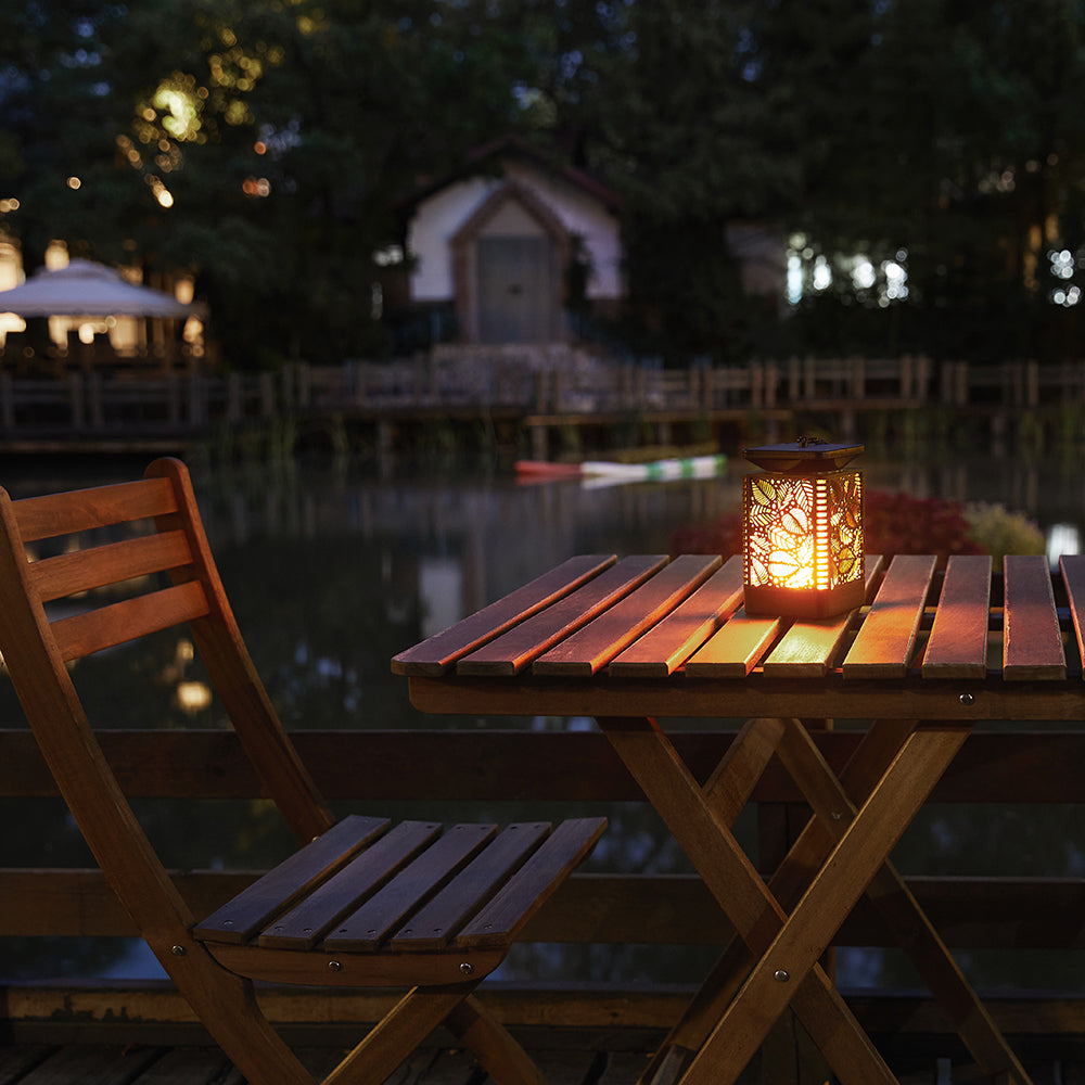 Solar Lanterns with Flickering Flame, 2 PACK