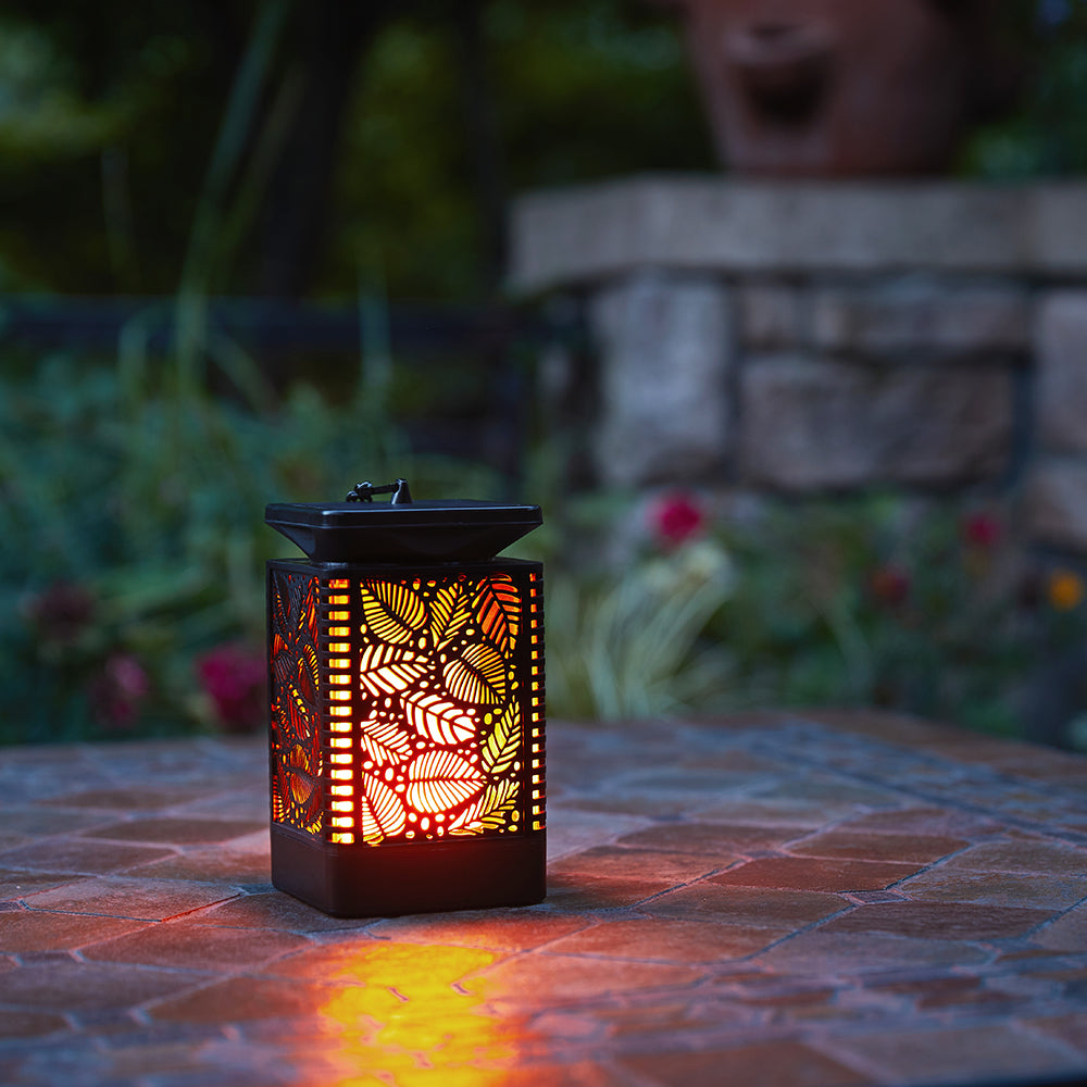 Solar Lanterns with Flickering Flame, 2 PACK